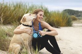 Hundeleine flexi mit Band L 5m geeignet für Hunde - 60kg / L