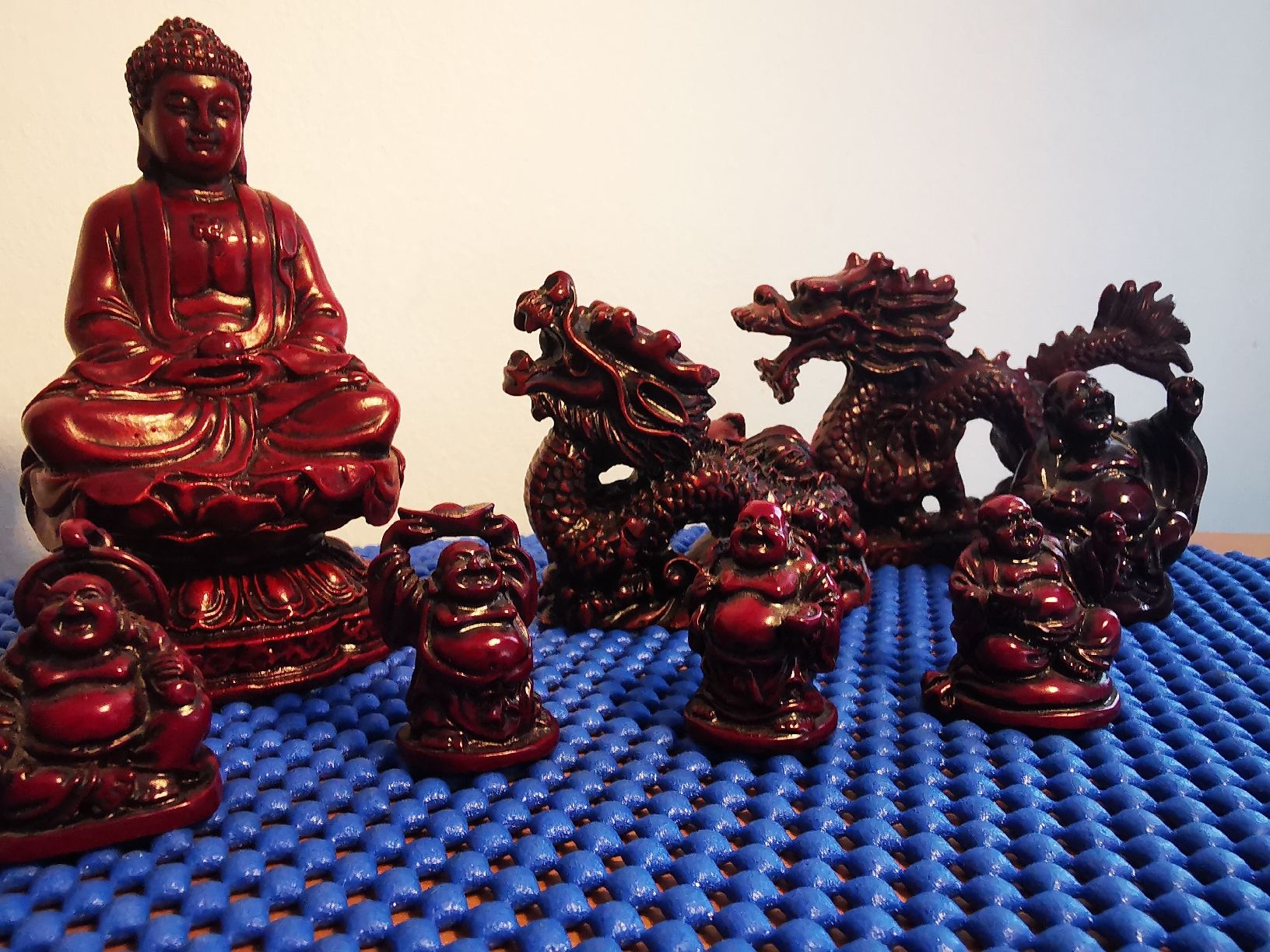 Statuette: Buddha & Drachen Figuren - Kunstharz – Usato da Crissier venduto da froerli 4
