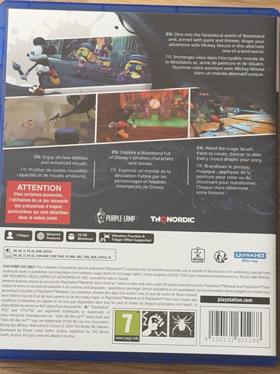 Spiele: Epic Mickey Rebrushed (PS5) – Gebraucht aus Zürich von Collector69 1