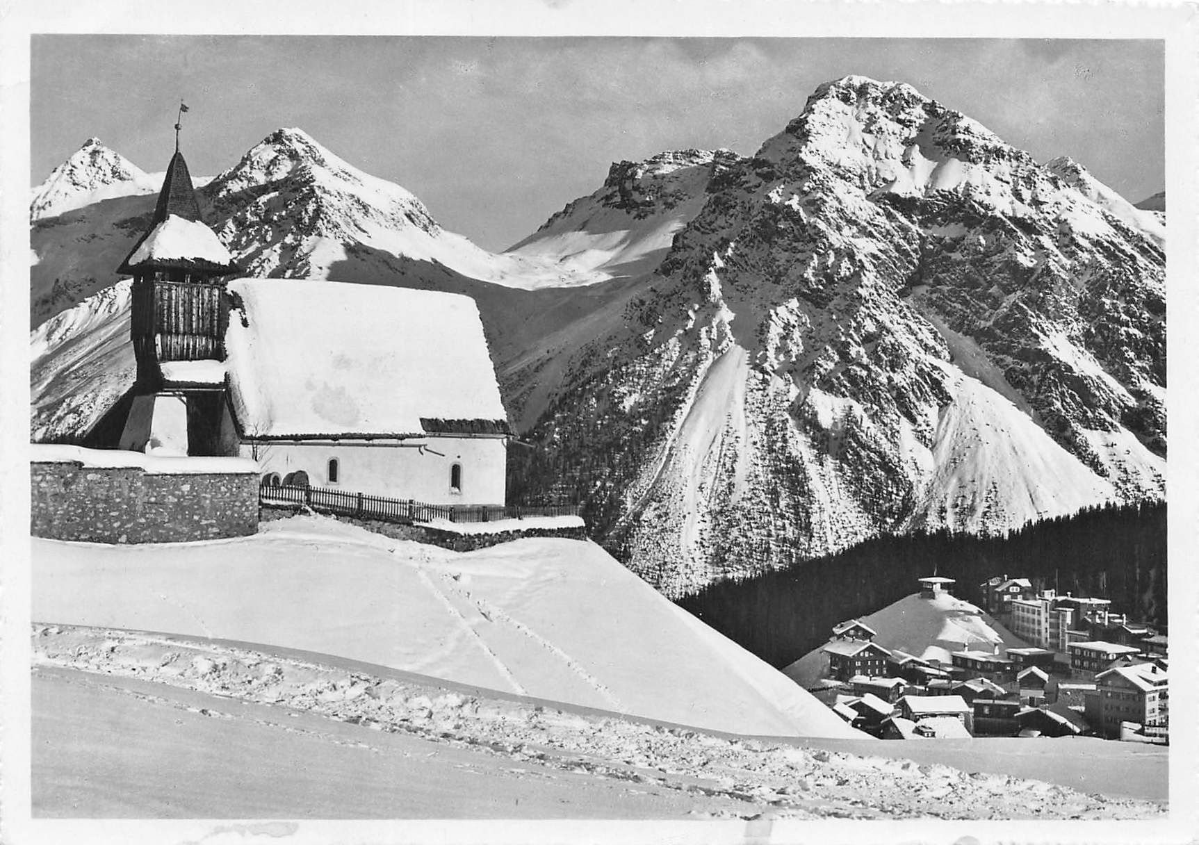 Cartoline postali: Arosa Bergkirchlein G – Usato da Biasca venduto da Blenio71