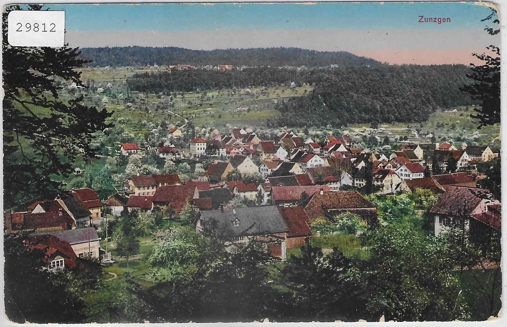 Cartes postales: Zunzgen - Generalansicht - Litho – D'occasion à Ettingen par Kartenplanet