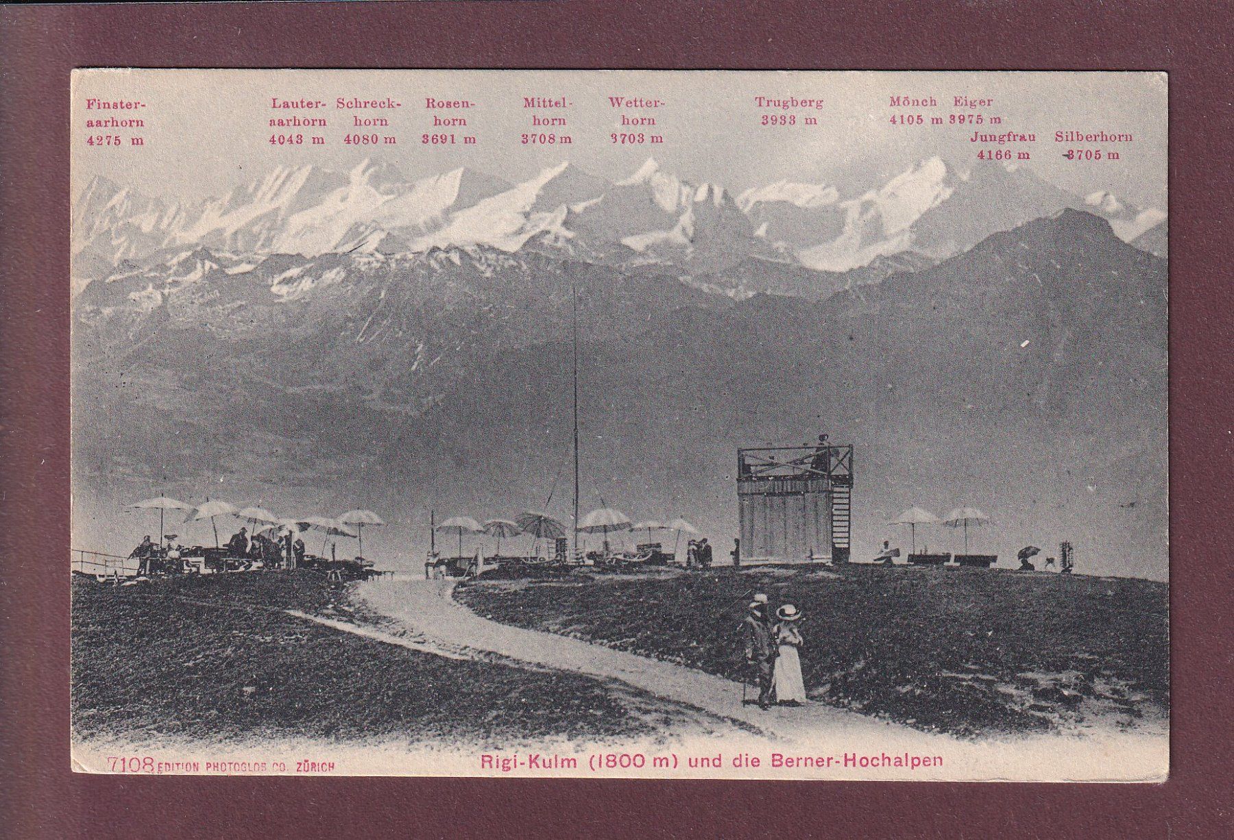 Ansichtskarten: RIGI-KULM – Gebraucht aus Pully von nicecards