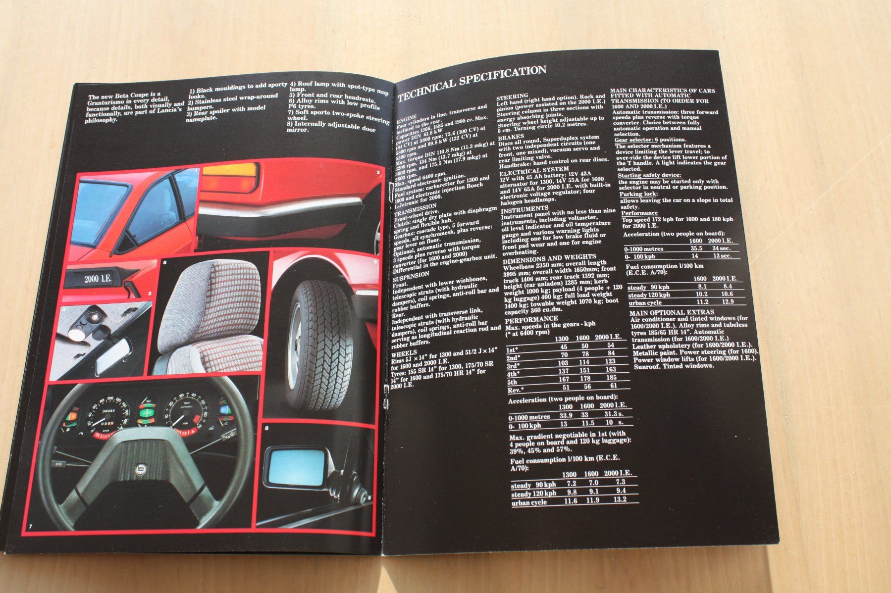 Lancia Dokumente: Lancia Beta Coupe Serie II Prospekt 1981 – Gebraucht aus Wikon von erwin400 7