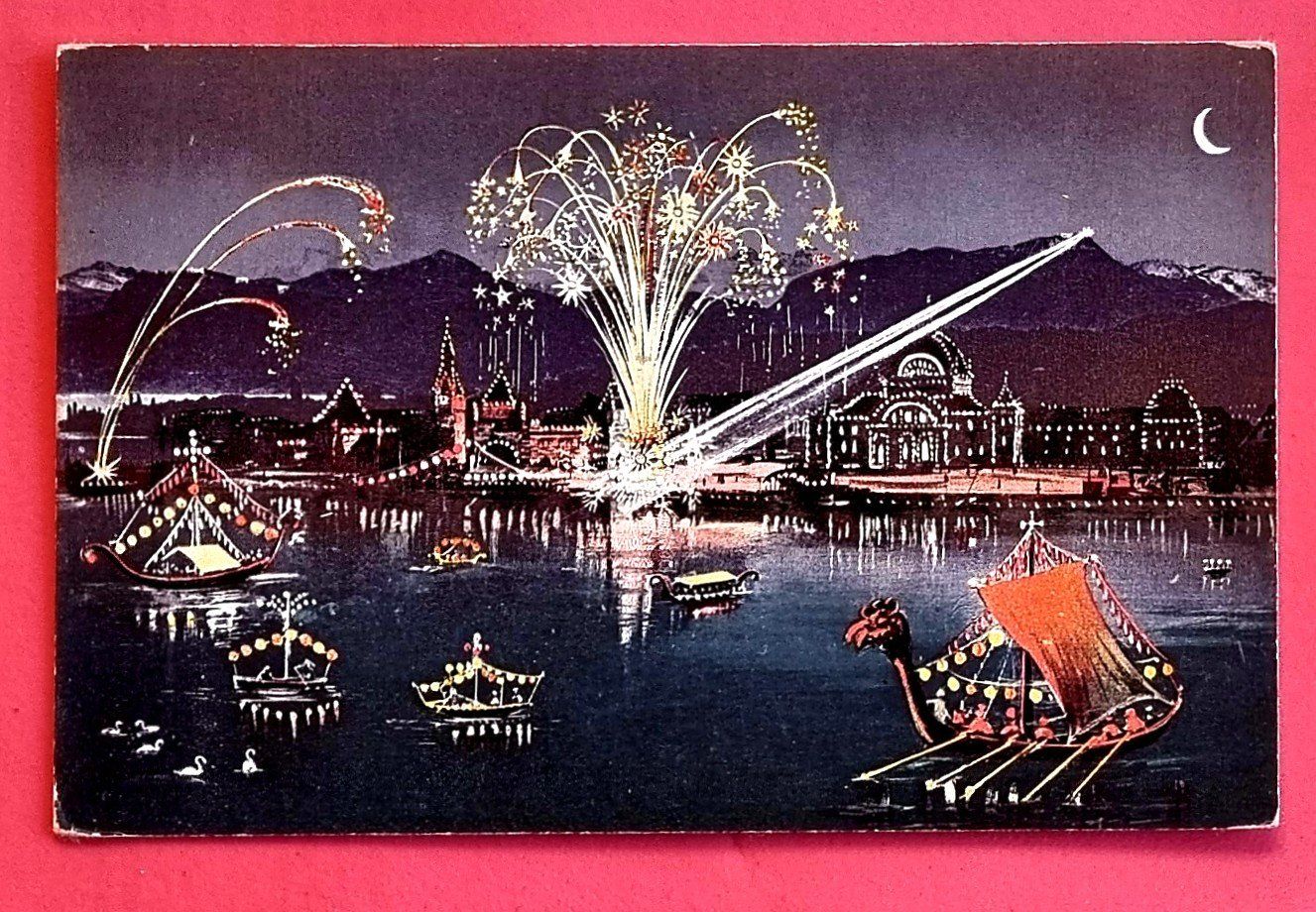 Cartes postales: Luzern - Seenachtsfest - Bahnhof - antike Ansichtskarte – D'occasion à Rothrist par RROENK