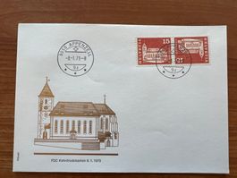 1973 FDC Kehrdruckmarken (E1624)