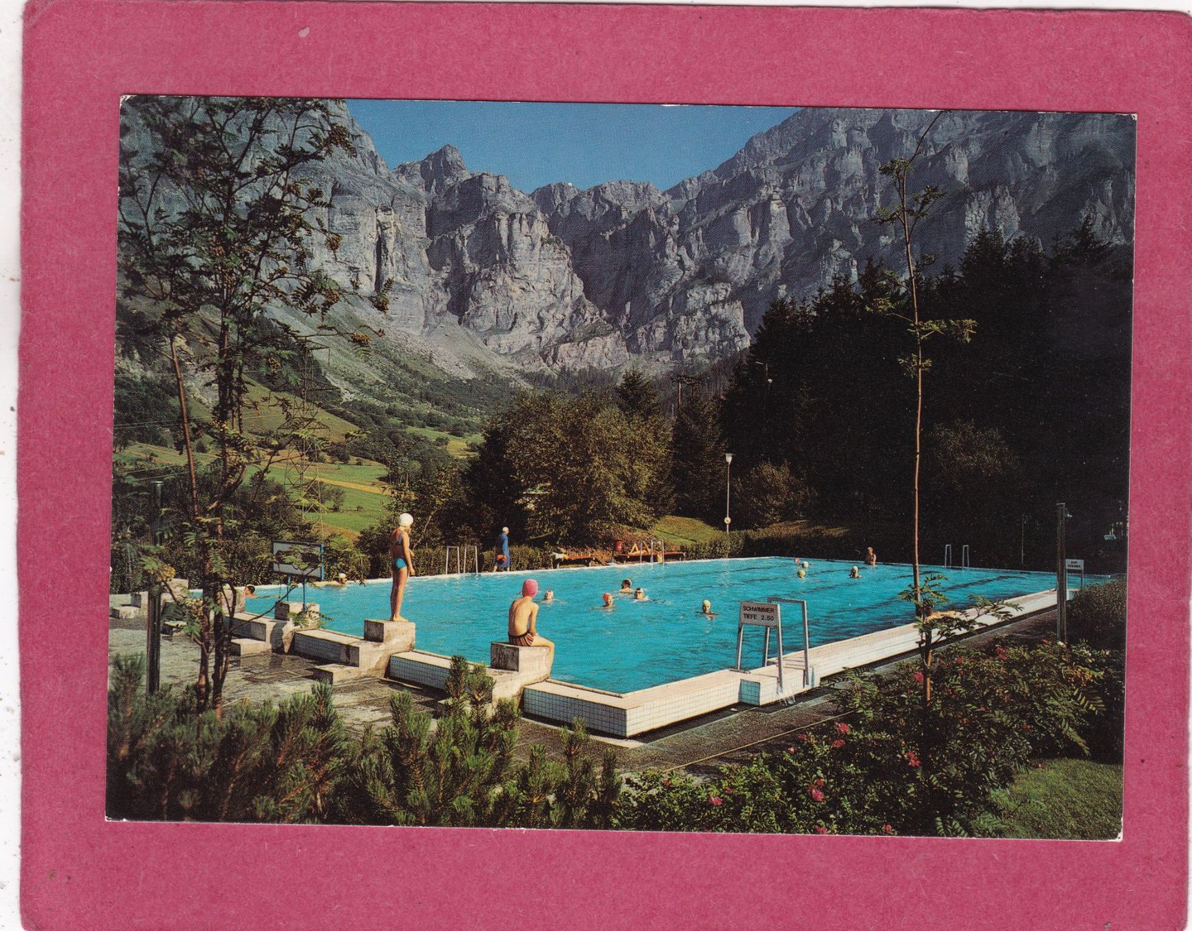 Ansichtskarten: Leukerbad mit Schwimmbad 1978 – Gebraucht aus Herisau von Lisegrat2008
