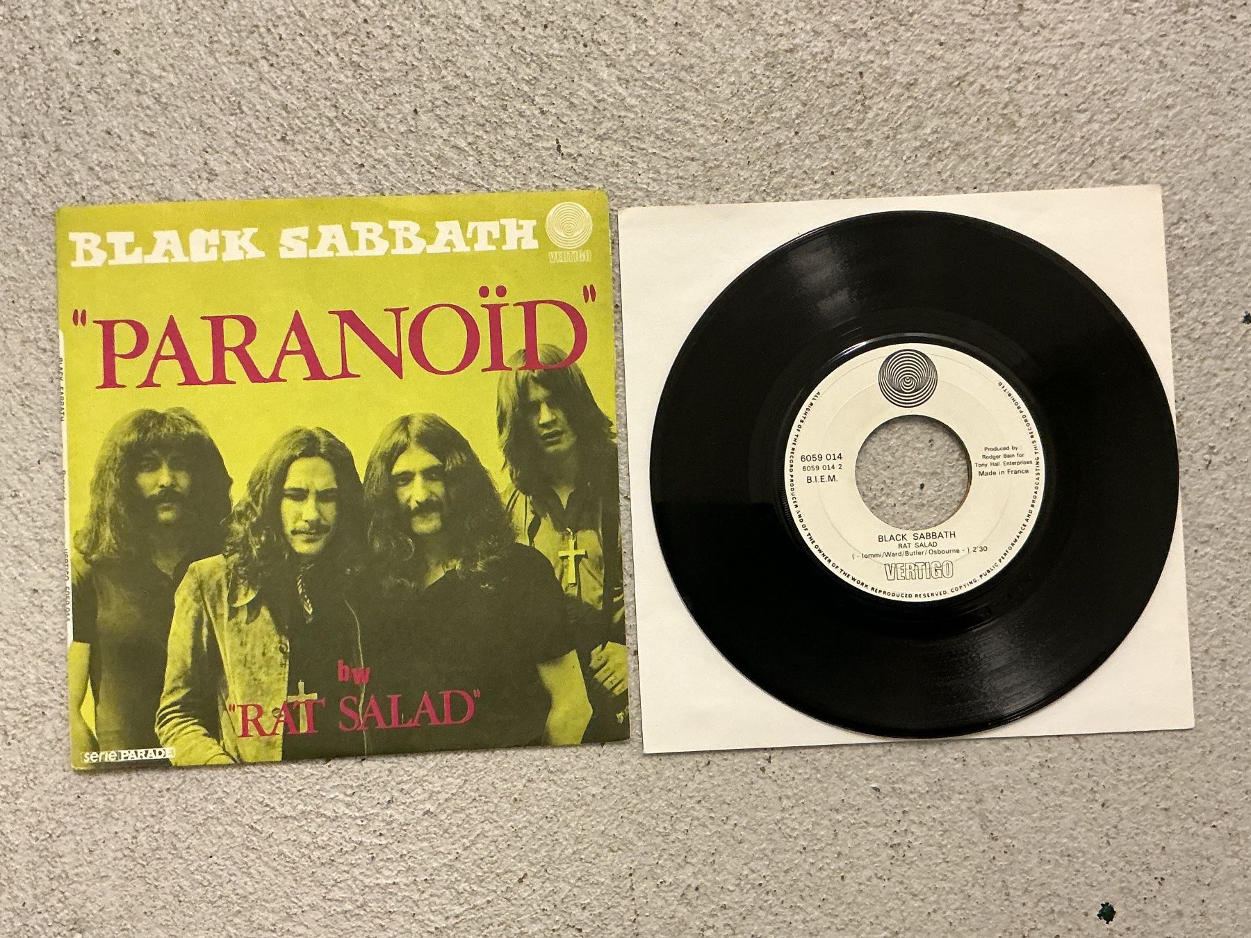 Schallplatten: Black Sabbath Single - Paranoid Vertigo – Gebraucht aus Winterthur von Tumko_7_Vinyl