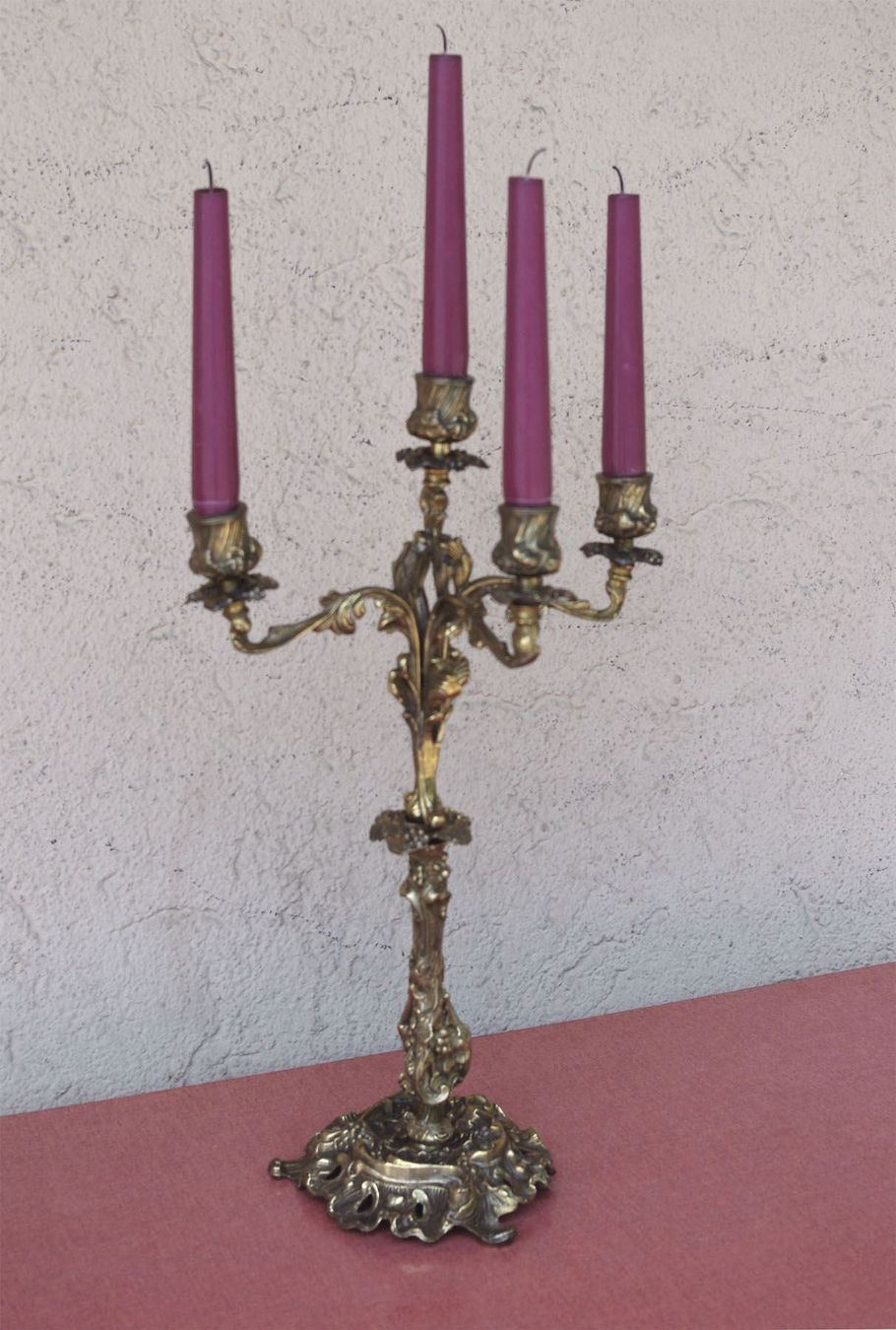 Kerzenständer: Art Nouveau Kandelaber 45cm – Gebraucht aus Meggen von Trouvaillen 1