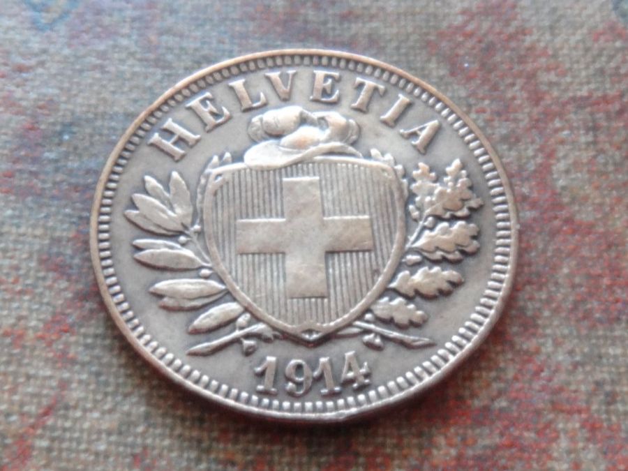 Tutti le monete: 2 Rp. 1914  (A) – Usato da Romanel-sur-Lausanne venduto da Swift13