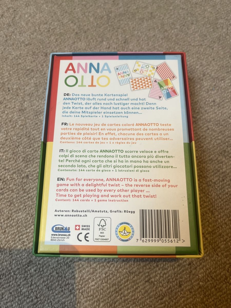 Giochi: Anna Otto Kartenspiel - Swiss Made – Nuovo (secondo la descrizione) da Illnau venduto da MyCoin 1