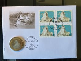 10 Franken Münzbrief Matterhorn