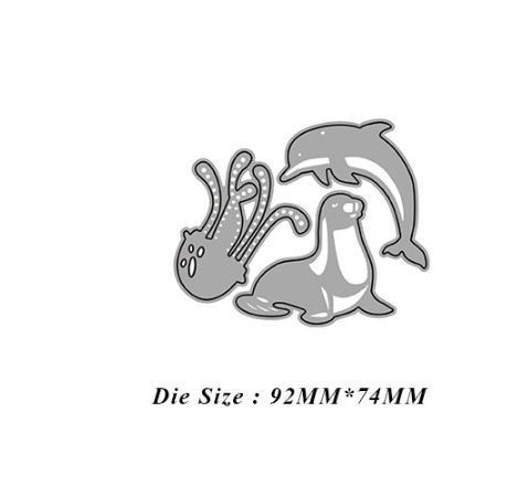 Schablonen: Neues Set Stanzschablonen-Set Meerestiere, Delfin, Robbe – Neu und originalverpackt aus Effretikon von wenuss 2
