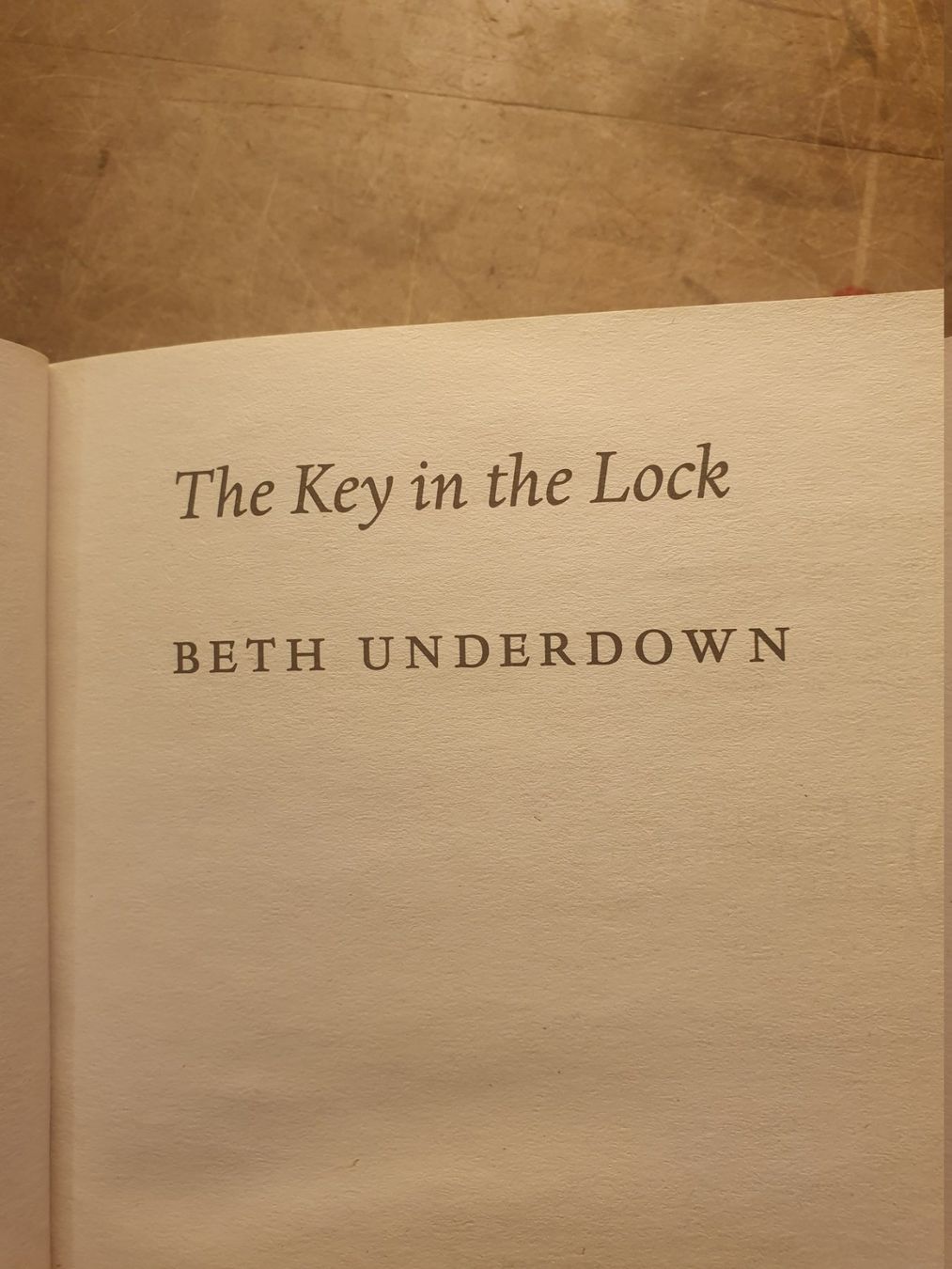 Libri: The Key In The Lock - Beth Underdown – Usato da Zürich venduto da loosebone 3