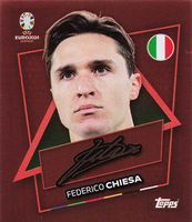 Topps EURO 2024 Swiss Edition SP ITA mit Signatur