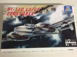 plastic model kit scale 1/ 72 ITALERI N 049 BF-110 C3/C4 ZER
