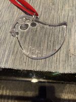 Glasanhänger Jema Glasbruk Schweden Vogel klar guter Zustand