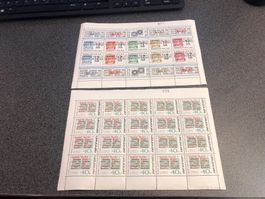2 komplette alte Briefmarkenbogen  - geringe Auflage Nr. 13