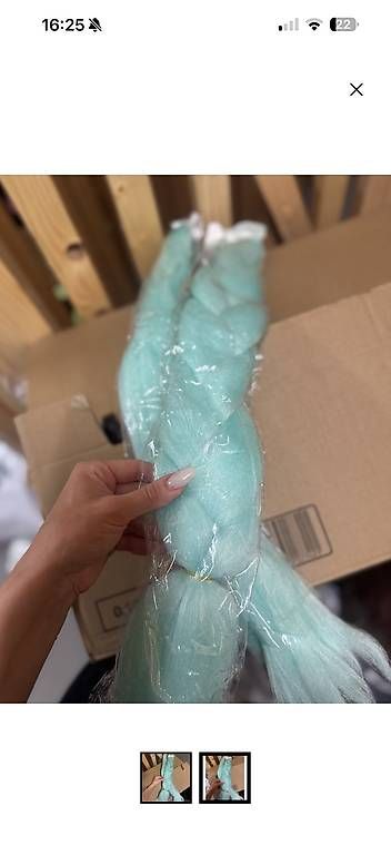 Perücken: Haar Extensions Türkis Blau – Gebraucht aus Cham von VStore 1