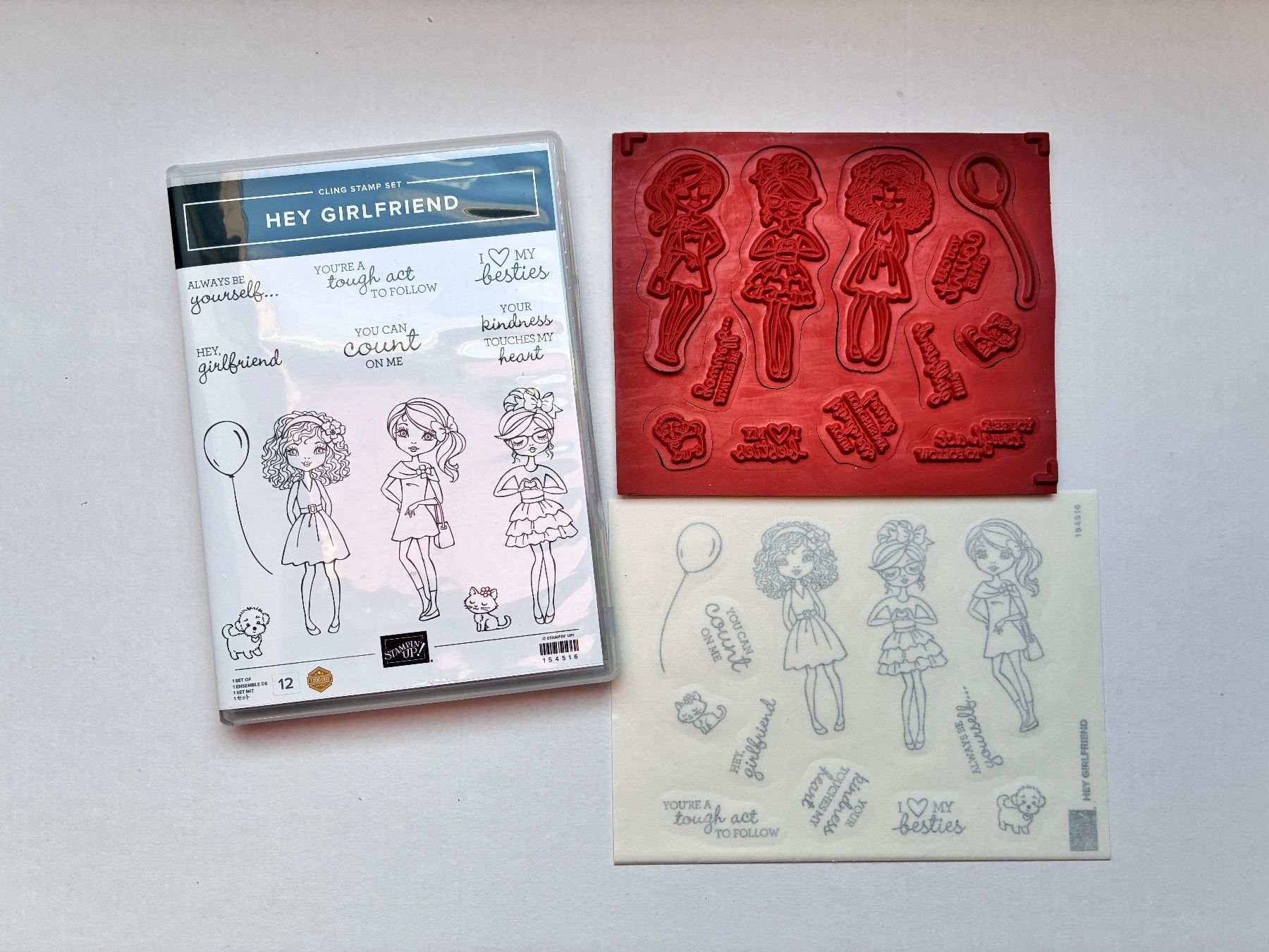 Stampin' up! Stempel: Stampin' Up! Stempelset "Hey Girlfriend" – Gebraucht aus Glattfelden von Qwerasdf