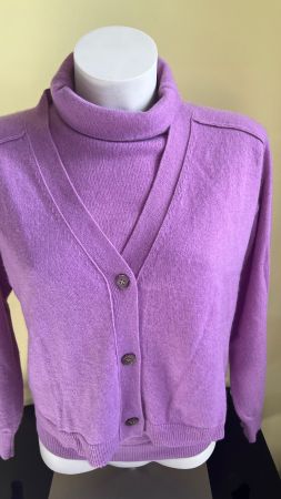 HEMISPHERE TWINSET 100 % KASCHMIR LILA GR.S