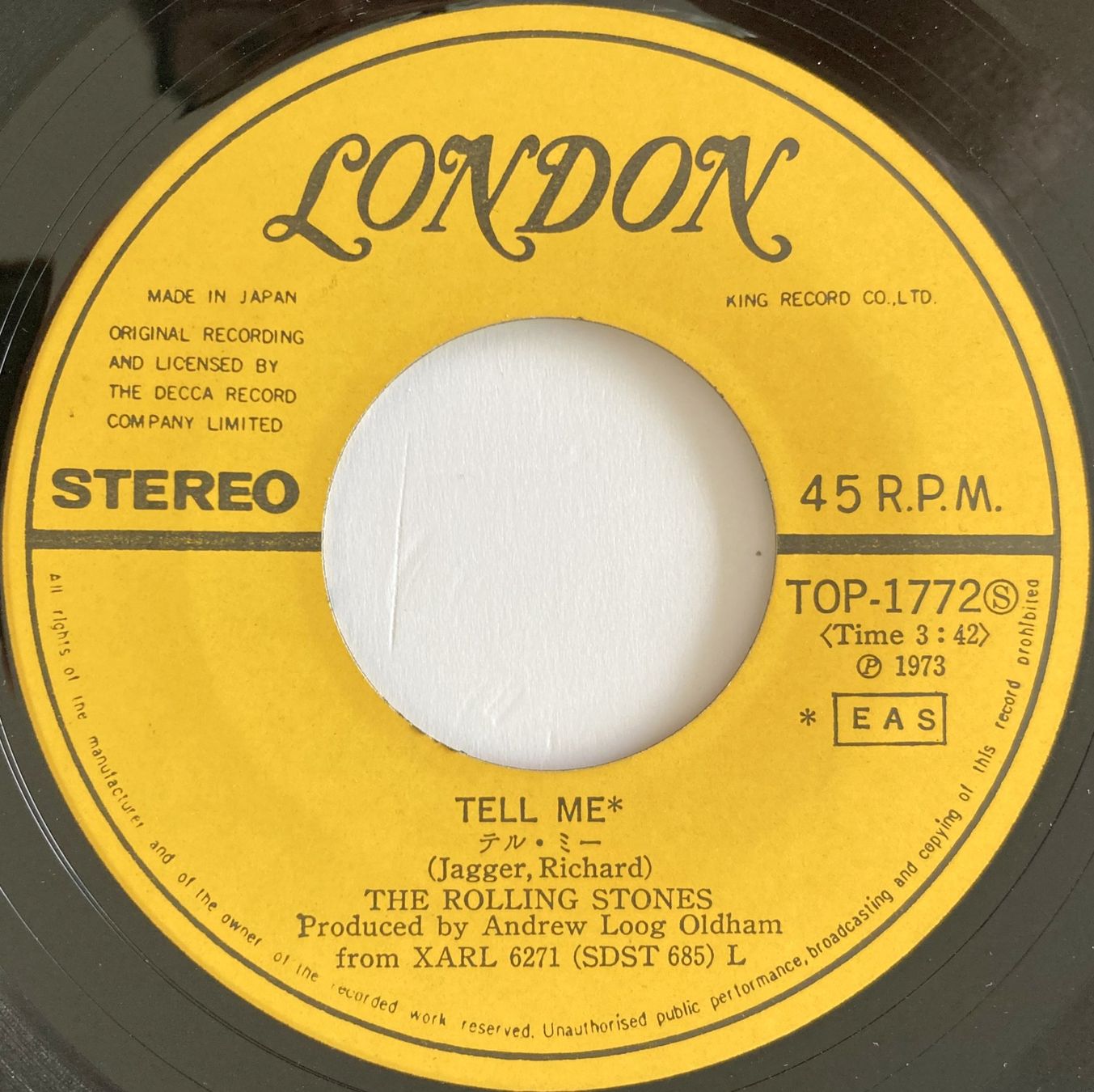 Dischi in vinile: ROLLING STONES - TELL ME – Usato da Bottens venduto da hotter-than-hell 3
