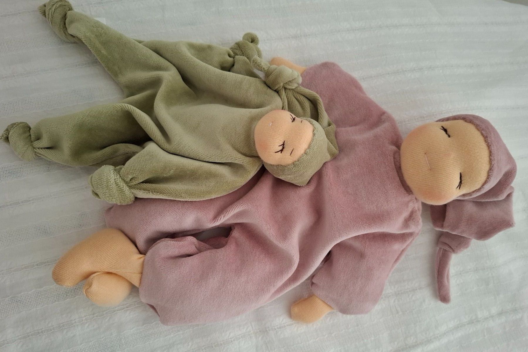 Bambole: 2 Stoffpuppen nach Waldorf Art – Nuovo (secondo la descrizione) da Port venduto da elarte 6