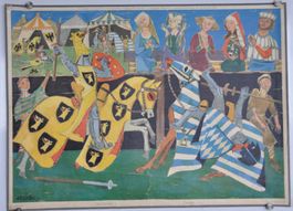 Schulwandbild Turnier W. Weiskönig