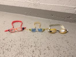 Schwimmbrillen Kinder 3er Set gebraucht