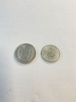 Pièce de monnaie suisse en argent, 1 X 5frs et 1 x 2frs 1967