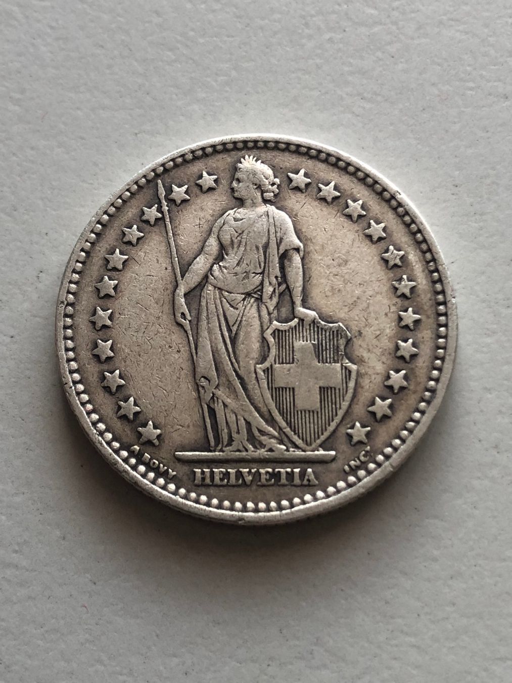Tutti le monete: 2 Fr. 1914 – Usato da Schötz venduto da Odpa 1