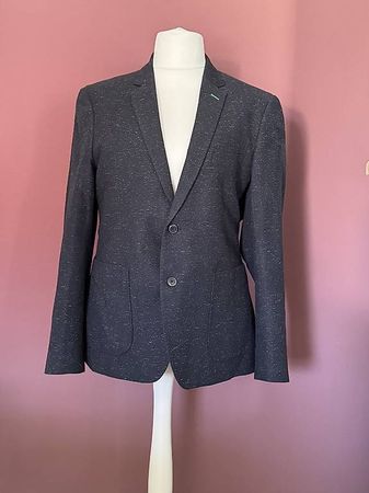 Herren Jackett marineblau meliert