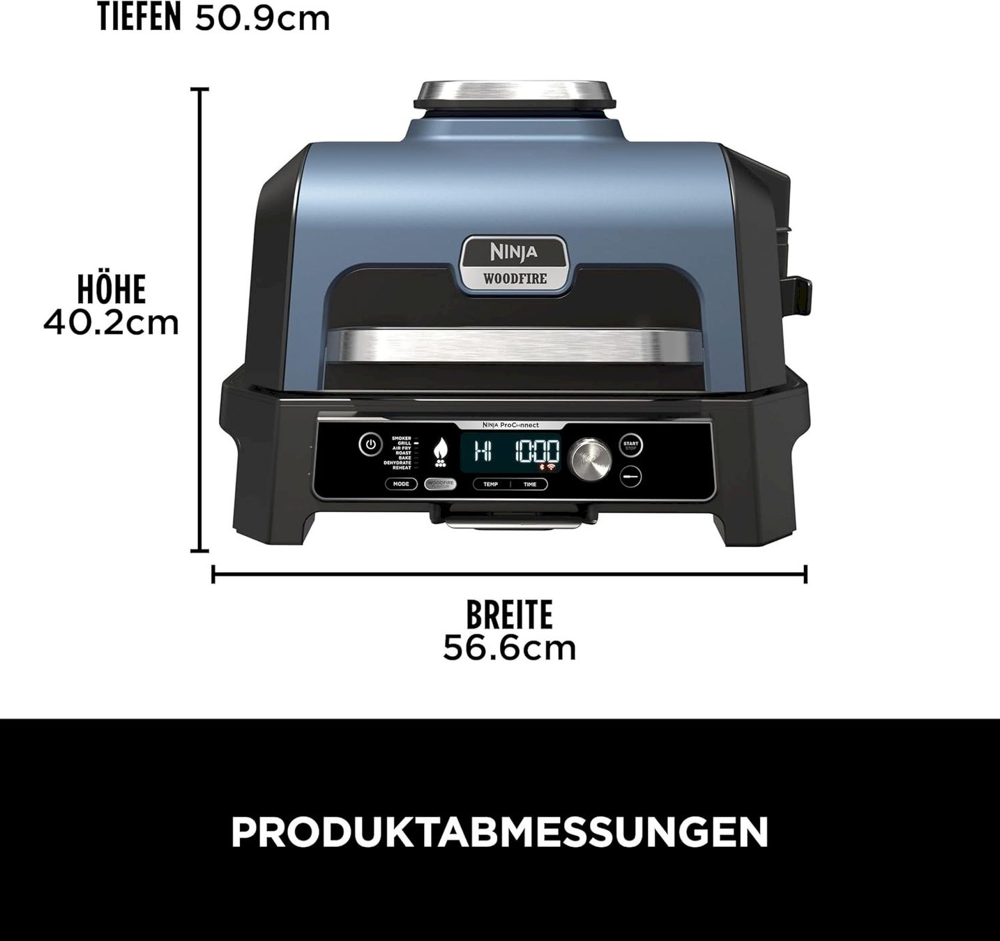 Forni per pizza: Ninja Woodfire Pro Connect XL OG901EU – Nuovo e nell'imballaggio originale da Bottighofen venduto da zaap 2