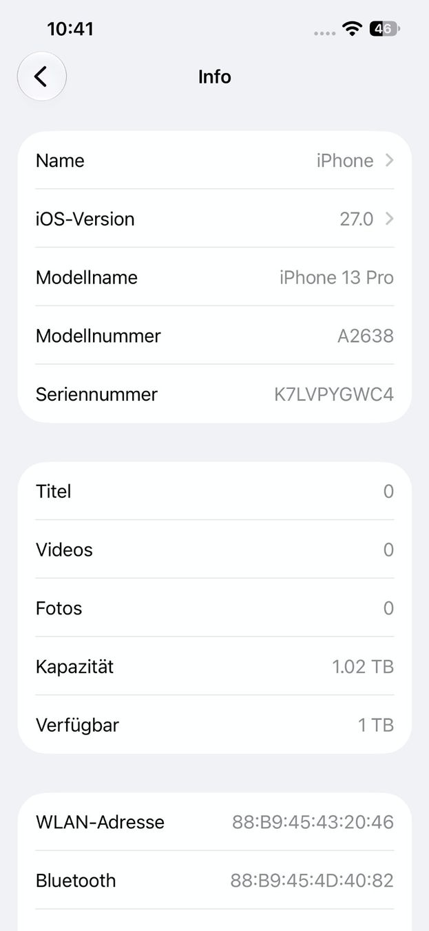 Apple Handys / Smartphones: iPhone 13 Pro / 1.02 TB / Display DEFEKT – Gebraucht aus Meisterschwanden von Discus0 1