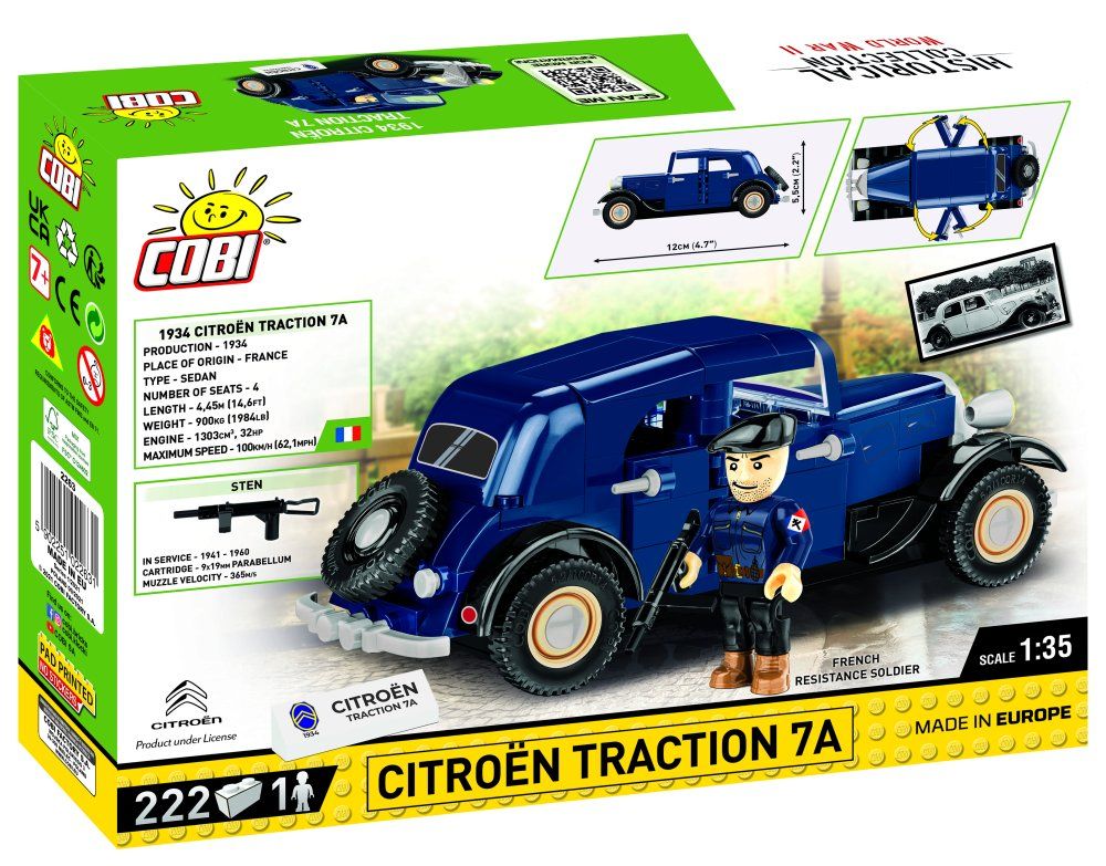 Cobi Kit di costruzioni: Citroën Traction 7A - Cobi 2263 - 222 Teile – Nuovo e nell'imballaggio originale da Spiez venduto da Mlandcruiser 1