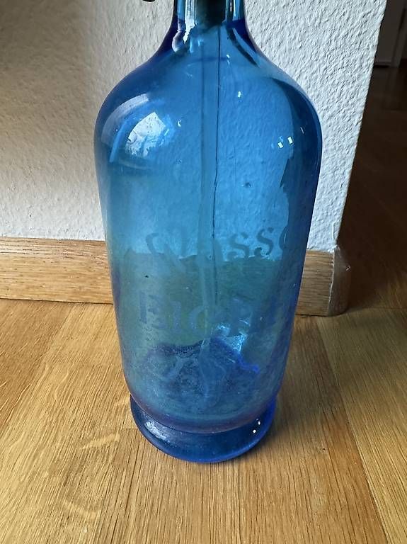 Bottiglie: Siphon Flasche Syphonflasche blau Bichhof – Usato da Basel venduto da Joshy03 1