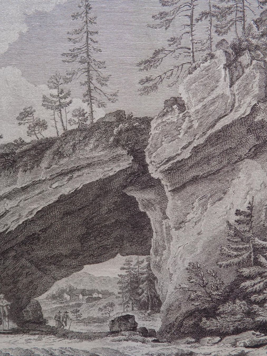 Gravures: Vue du Rocher du Pierre Pertuis – D'occasion à Risch par Rischli15 5