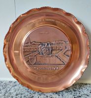 Plaque cuivre Genève 1959 Course à travers les ponts 15cm