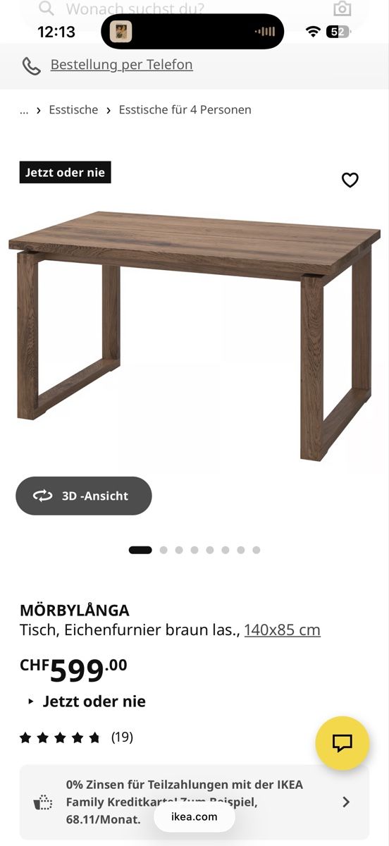 Tische: Esstisch Ikea Morbylanga – Gebraucht aus Bern von ame_q9d2 1