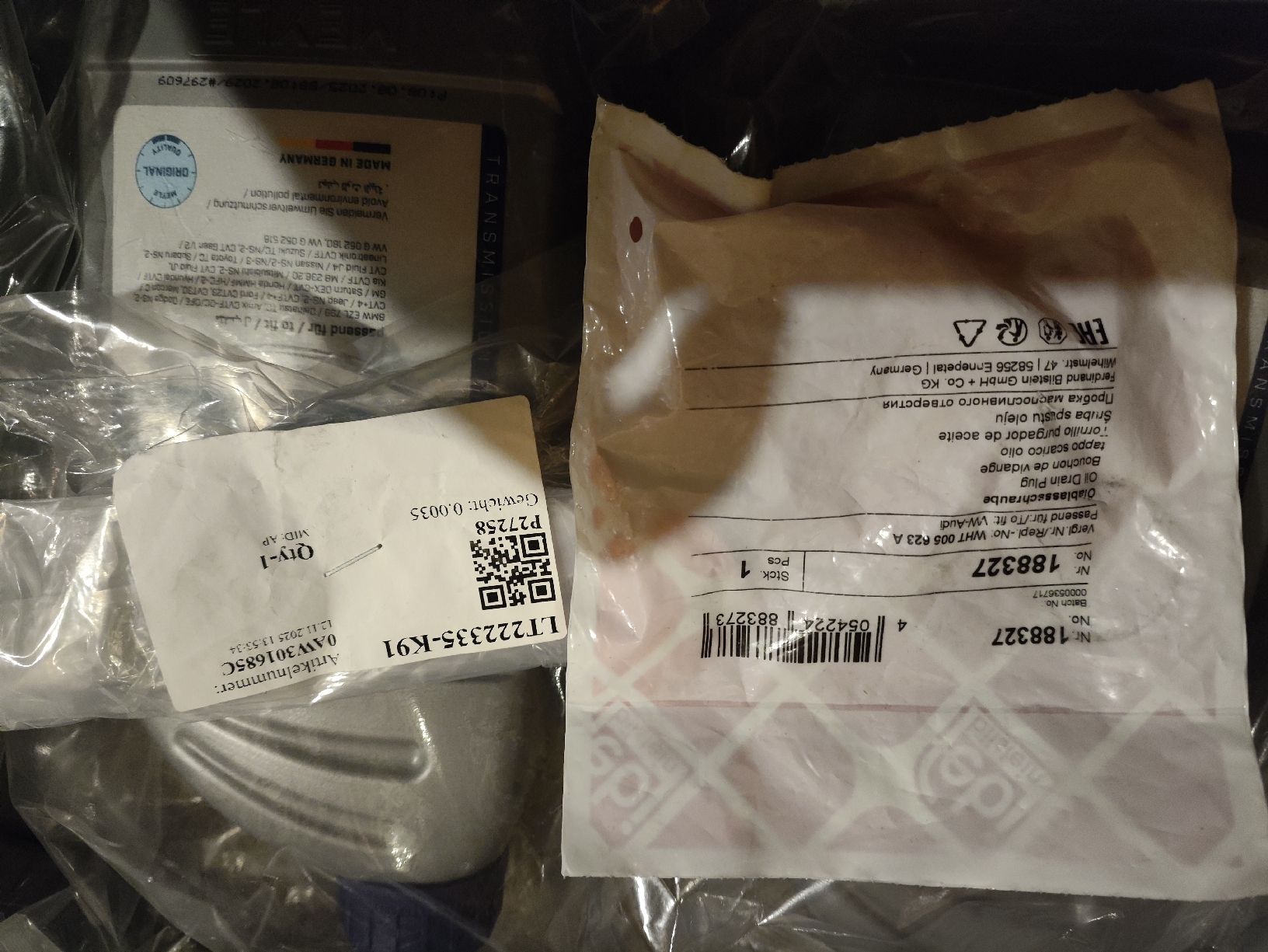 Audi Oli & Additivi: Audi Multitronic / CVT Getriebeöl Set – neu  – Nuovo e nell'imballaggio originale da Niedergösgen venduto da ana_z5wp 2