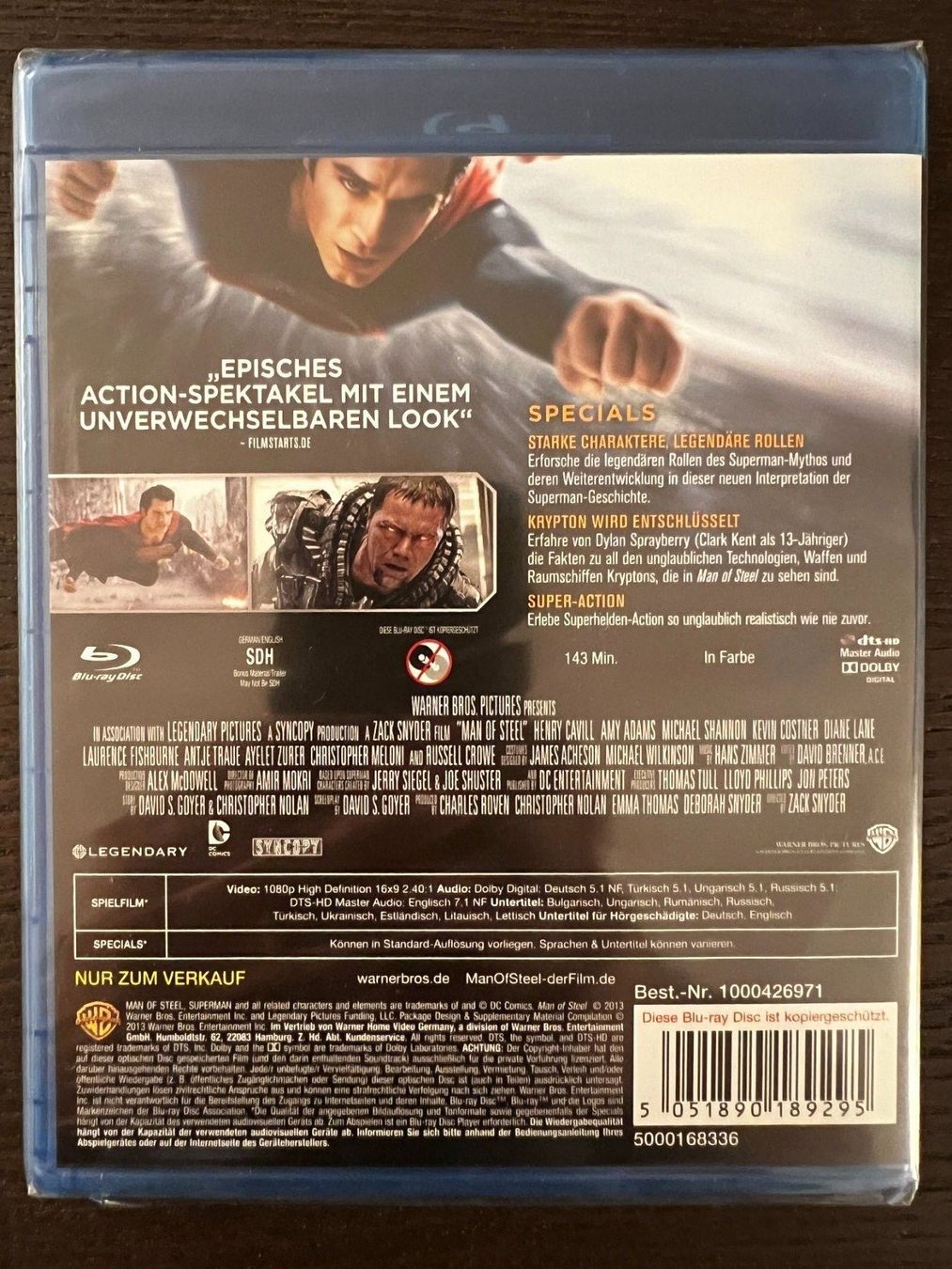 Alle DVDs: Man of Steel – Neu und originalverpackt aus Zürich von Blu-ray_ZH 1