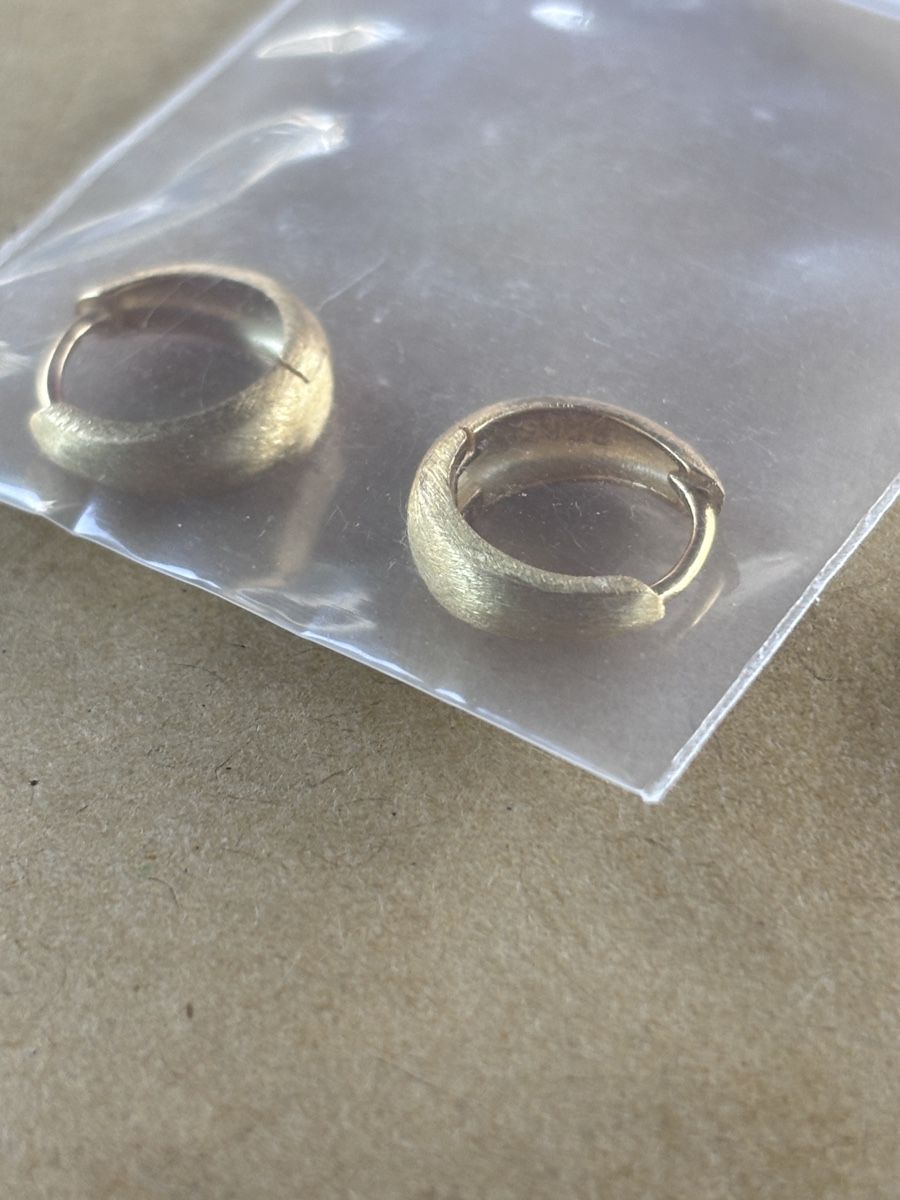 Ohrringe & -stecker: Small 925 silver hoops. Gold plated. 9 mm Size. – Neu (gemäss Beschreibung) aus Dübendorf von S1973E 5