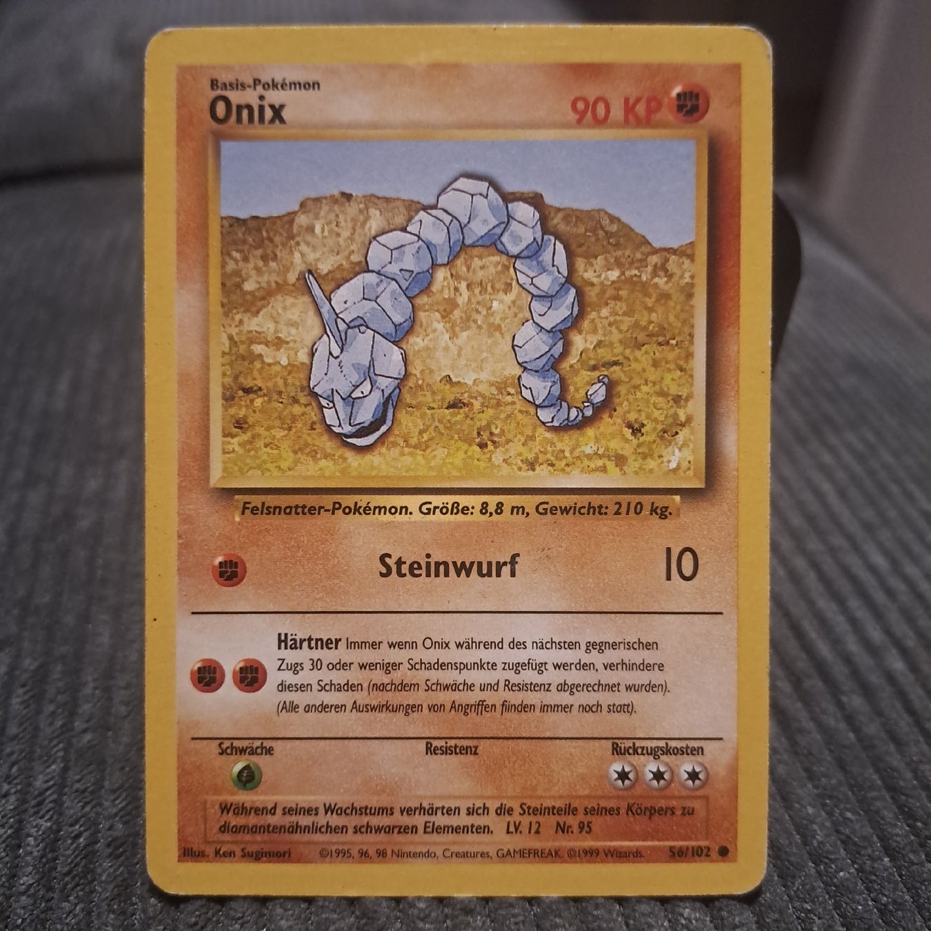 Pokémon Cartes à collectionner: Onix, Base Set 56/102 – D'occasion à Düdingen par Ruge91