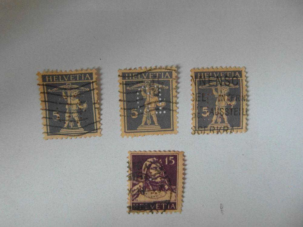 Timbres Suisses Perfins | Kaufen Auf Ricardo