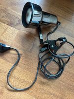 Vintage Klemmleuchte Chrom / Retro Spot 70er 80er Jahre