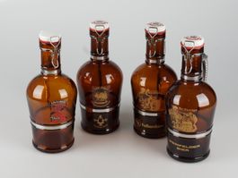 4× Braune Bierflaschen