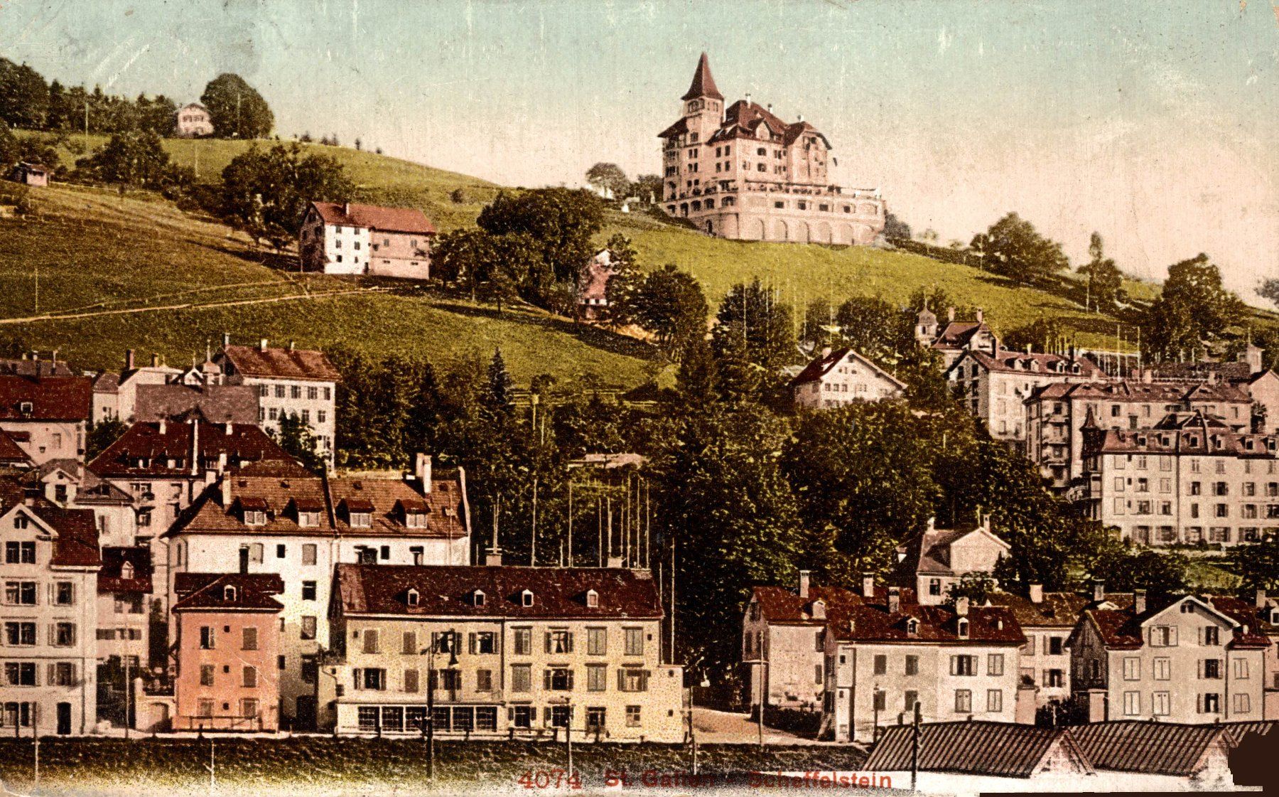 Cartoline postali: St. Gallen. Restaurant Scheffelstein – Usato da Bronschhofen venduto da Astore