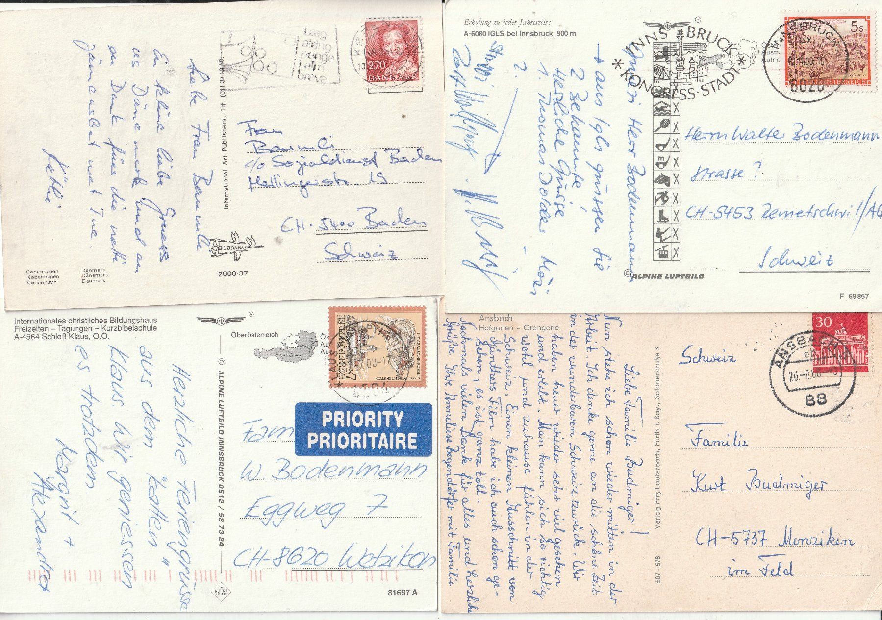 Cartoline postali: 20 Diverse Karten Ausland – Usato da Lumbrein venduto da made02 5