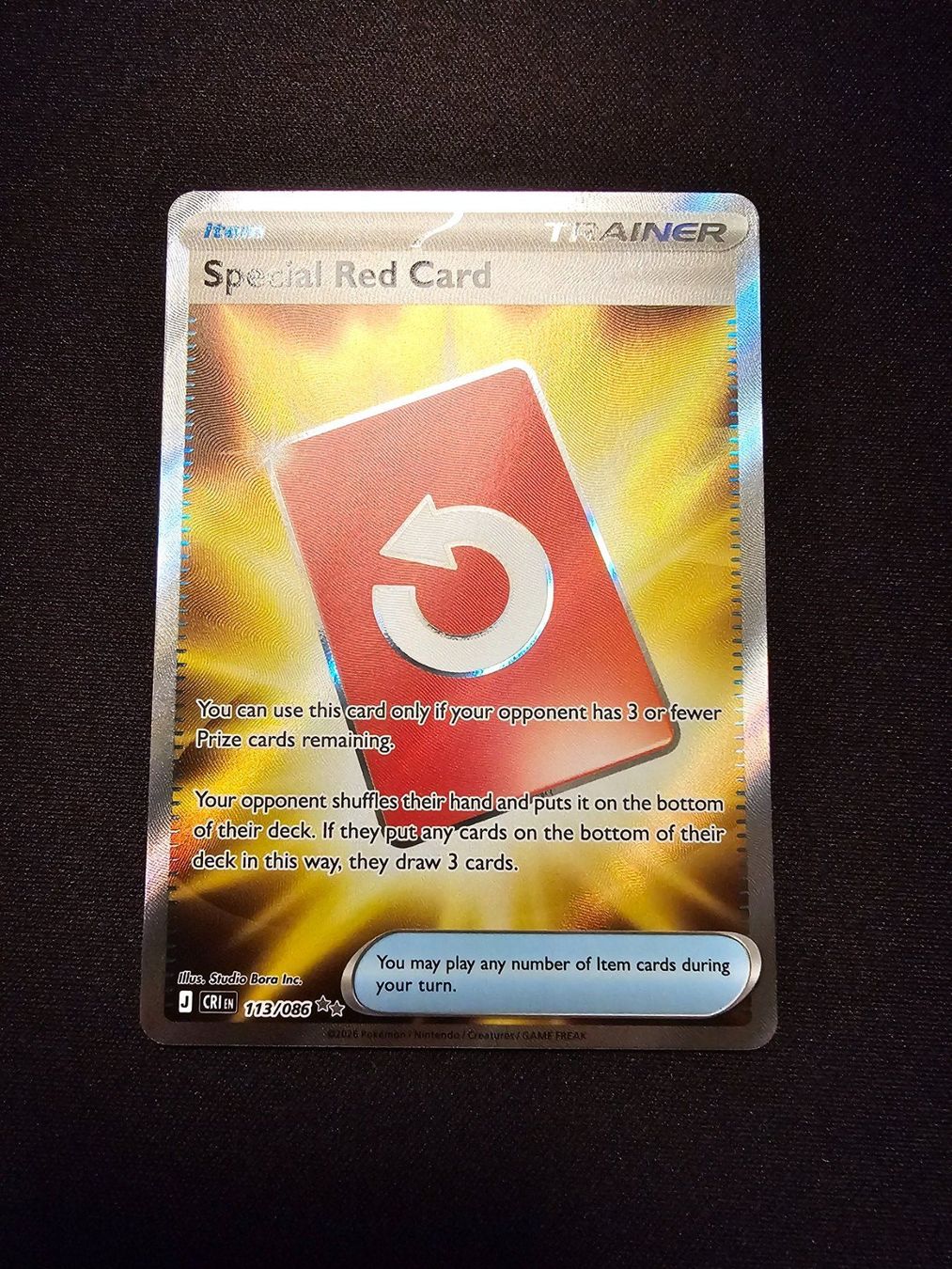 Pokémon Sammelbilder & Trading cards: Special Red Card 113/086 – Gebraucht aus Lufingen von Argannon