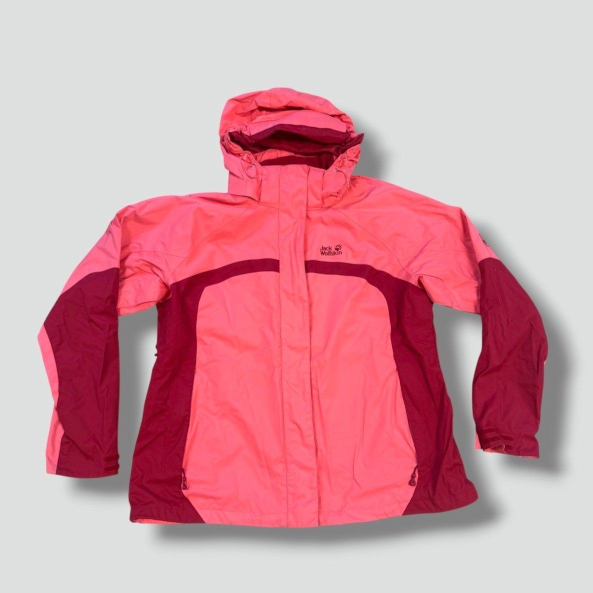 Jack Wolfskin Jacken: Jack Wolfskin pink rain-protective jacket regenjacke wind – Gebraucht aus St. Gallen von sourced_limited