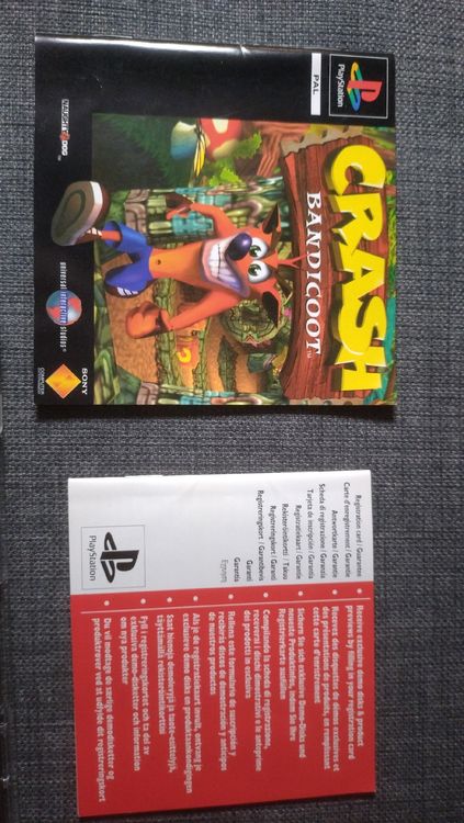 Notice Crash Bandicoot 1 - PS1 Platinum - En Bon état, Propre, Pour Collection